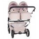 Wózek bliźniaczy 3w1 Junama Duo V3 Eco – Pink / Rosa