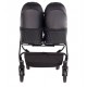 Wózek bliźniaczy 3w1 Junama Duo V3 Eco 03 Czarny – Twin Pram with Car Seats