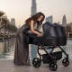 Wózek bliźniaczy 3w1 Junama Duo V3 Eco 03 Czarny – Twin Pram with Car Seats