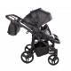 Wózek bliźniaczy 3w1 Junama Duo V3 Eco 03 Czarny – Twin Pram with Car Seats