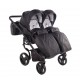 Wózek bliźniaczy 3w1 Junama Duo V3 Eco 03 Czarny – Twin Pram with Car Seats