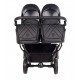 Wózek bliźniaczy 3w1 Junama Duo V3 Eco 03 Czarny – Twin Pram with Car Seats