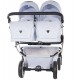 Wózek bliźniaczy 3w1 Junama Duo V3 Eco 05 – Baby Blue twin pram