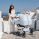 Wózek bliźniaczy 3w1 Junama Duo V3 Eco 05 – Baby Blue twin pram