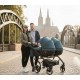Junama Basic Duo Diamond - Wózek Bliźniaczy 3w1 - twin pram 3 in 1 02 green zielony 
