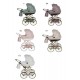 Wózek dla lalek- Tako  Junama Heart mini - pudrowy róż - zabawka prezent dla dziewczynki - pink doll pram 