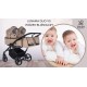 ❤️ Junama Duo v3  wózek bliźniaczy gondolą i spacerówka 2w1 beżowy 01 - twin pram beige
