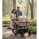 ❤️ Junama Duo v3  wózek bliźniaczy gondolą i spacerówka 2w1 beżowy 01 - twin pram beige