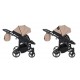 Wózek Dziecięcy Bliźniaczy 3w1- Junama Duo V 3  01 beżowy - beige   