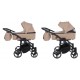 Wózek Dziecięcy Bliźniaczy 3w1- Junama Duo V 3  01 beżowy - beige   