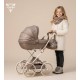 Duży wózek dla lalek gondola – Junama Art Deco Mini 02 beżowy – dadi-shop 