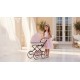 Wózek dla lalek Junama Hand Craft Mini Glitter 01 jasny róż - pink dolls pram 