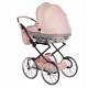 Wózek dla lalek Junama Hand Craft Mini Glitter 01 jasny róż - pink dolls pram 
