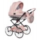 Wózek dla lalek Junama Hand Craft Mini Glitter 01 jasny róż - pink dolls pram 