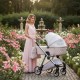Wózek JUNAMA ELLEGANTE LAME  2w1 Różowy Wózek Dla Dziewczynki Junama Lamé 2in1 pink prams