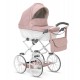 Wózek dla lalek Kunert Rossie - 01 Pink Metalic Eco - dolls pram pink 
