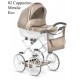 Wózek dla lalek Kunert Rossie Beżowy Cappuccino Metalic Eco 02 – babies dolls pram