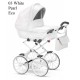 Wózek dla lalek Kunert Rossie Beżowy Cappuccino Metalic Eco 02 – babies dolls pram
