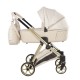 JUNAMA ELLEGANTE LAME  03 Beige 3w1 Beżowy Wózek Wielofunkcyjny Junama Lamé 3in1 gold prams