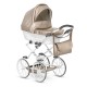 Wózek dla lalek Kunert Rossie Beżowy Cappuccino Metalic Eco 02 – babies dolls pram