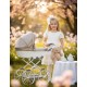 Wózek dla lalek Kunert Rossie Beżowy Cappuccino Metalic Eco 02 – babies dolls pram