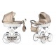 Wózek dla lalek Kunert Rossie Beżowy Cappuccino Metalic Eco 02 – babies dolls pram