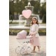 Wózek dla lalek Kunert Rossie Beżowy Cappuccino Metalic Eco 02 – babies dolls pram