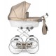 Wózek dla lalek Kunert Rossie Beżowy Cappuccino Metalic Eco 02 – babies dolls pram