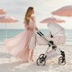 Wózek JUNAMA ELLEGANTE LAME  3w1 Różowy Wózek Dla Dziewczynki Junama Lamé 3in1 pink prams