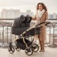 Junama Duo V3 Eco – wózek dla bliźniaków 2w1 w luksusowej odsłonie Black Gold