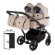 Junama Duo V3 Eco 4w1 Beige – wózek dziecięcy dla bliźniaków, zdjęcia produktu