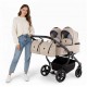 Junama Duo V3 Eco 4w1 Beige – wózek dziecięcy dla bliźniaków, zdjęcia produktu