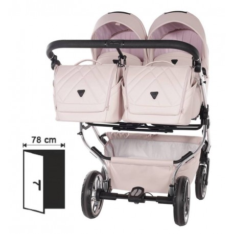 wózek bliźniaczy - Junama Duo V3 4w1 Rosa Eco - galeria