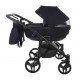 Junama Space Duo 04 Czarny Black - wózek bliźniaczy wielofunkcyjny 4w1 