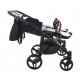 Junama Space Duo 04 Czarny Black - wózek bliźniaczy wielofunkcyjny 4w1 