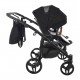 Junama Space Duo 04 Czarny Black - wózek bliźniaczy wielofunkcyjny 4w1 
