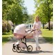 WiejarModo  Rose Exclusive  elegancki wózek dziecięcy  4w1 stylowy różowy  pink travel system 
