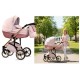  Wózek dziecięcy 2w1 - Wiejar Modo Rose brokatowy stylowy