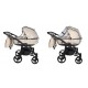 Galeria zdjęć wózka bliźniaczego Junama Space Duo Eco 2w1 – kremowy beige 02