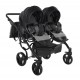 Junama Duo - Space Eco - wózek dla bliźniaków 3w1 Czarny 03