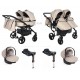 Wózek bliźniaczy 4w1 - Junama Space Duo ECO Beige  – detale, funkcje i styl premium