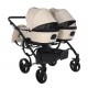 Wózek bliźniaczy 4w1 - Junama Space Duo ECO Beige  – detale, funkcje i styl premium