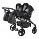 Junama Space Duo Eco 03 Black – Galeria detali wózka 4w1 dla bliźniąt