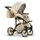 Wiejar Modo Exclusive Molokai Duo Stylowy wózek dziecięcy 3w1 nowoczesny beżowy w kwiaty