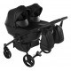 Nowoczesny wózek bliźniaczy - Junama Space Duo Eco 03  – Twin pram side by side