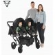 Nowoczesny wózek bliźniaczy - Junama Space Duo Eco 03  – Twin pram side by side