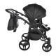 Nowoczesny wózek bliźniaczy - Junama Space Duo Eco 03  – Twin pram side by side