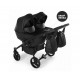 Nowoczesny wózek bliźniaczy - Junama Space Duo Eco 03  – Twin pram side by side