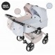 Wózek Bliźniaczy 2w1 Junama Duo V3 Eco Mix pink blue