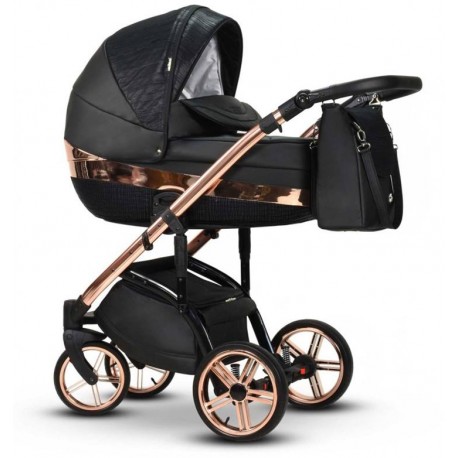 Stylowy wózek dziecięcy Monte Negro Wiejar 3w1 wózek głęboko spacerowy i fotelik